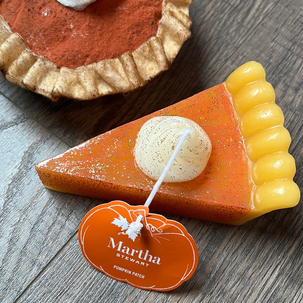 Martha Stewart Pumpkin Pie Slice Candle